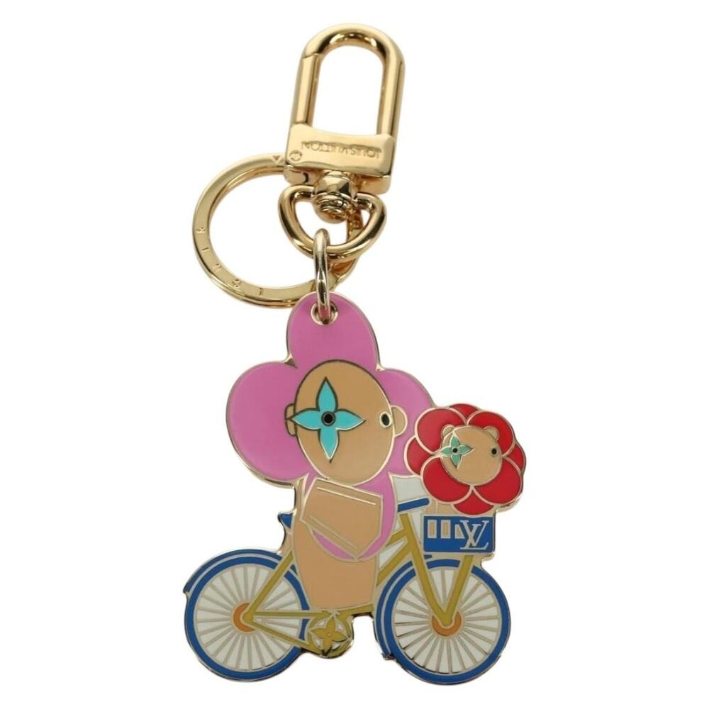 Louis Vuitton Porte Cres Vivienne Vero Charm Metal Gold Tone